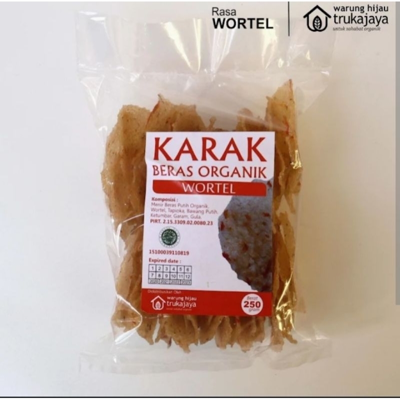 

Karak Beras Wortel Organik 250 Gram Kerupuk Karak Organik Non MSG Kerupuk Karak Organik Kerupuk Wortel
