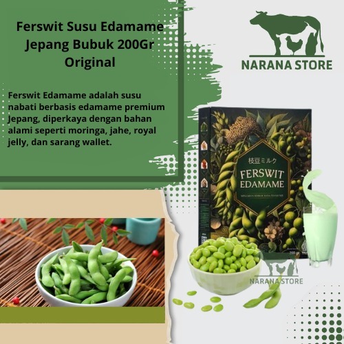 

Ferswit Edamame Susu Bubuk Edamame Jepang Original Per Box 200Gr