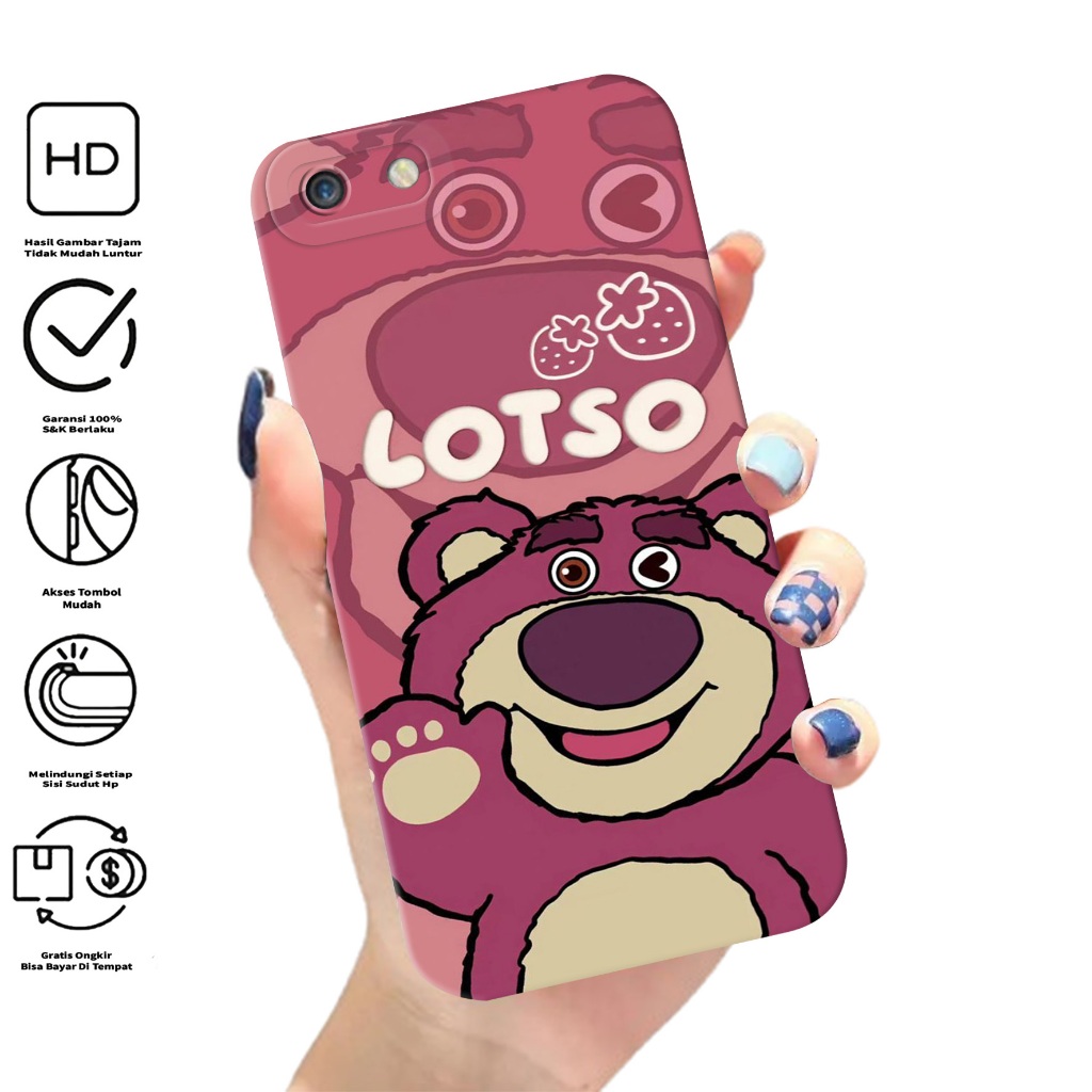 Case Oppo A59 / F1S Motif Lotso - Softcase Procamera - Casing - Silikon Hp - Kondom Hp