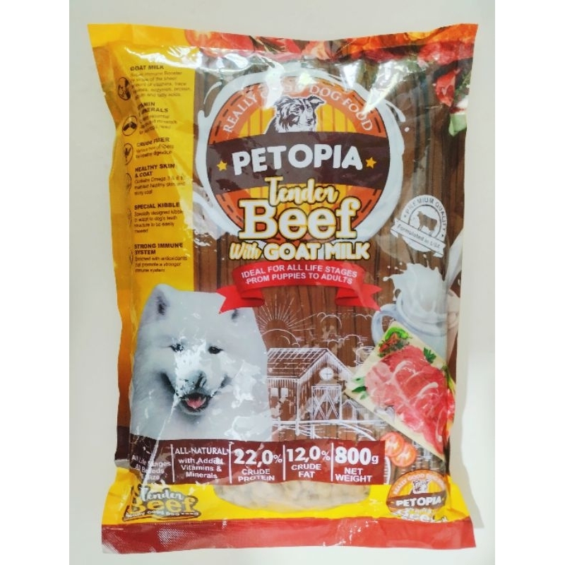 PETOPIA Tender beef & Lamb  with Goat Milk 800gr