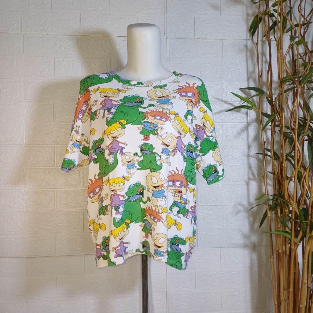 KAOS NICKELODEON RUGRATS CARTOON FULLPRINT, SIZE S (SECOND BRANDED) TS0509