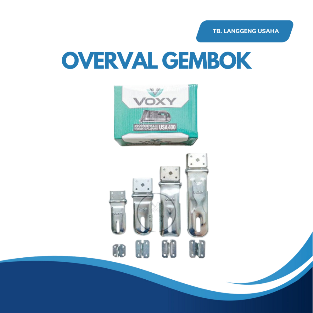 LU VOXY OVERPAL /CANTOLAN GEMBOK Overval/Overpal Plat Stainless Murah / Overval Nekel / Cantolan kai