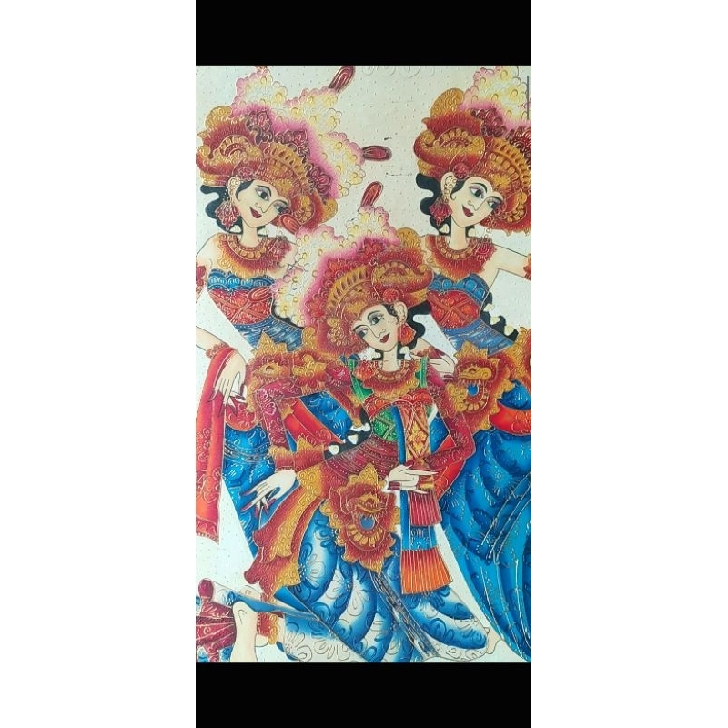 lukisan Kanvas Timbul Bali Jegeg