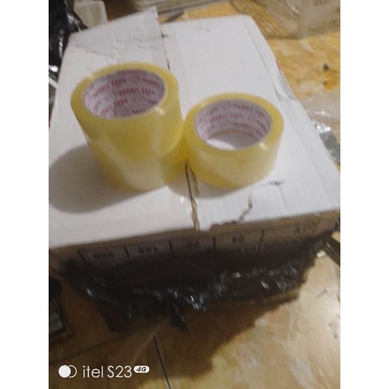 

RABBIT TAPE lakban Bening lakban Coklat 45 mm x 100 Yard plakban OPP BOPP 2 inch x 100 yard kualitas daimaru