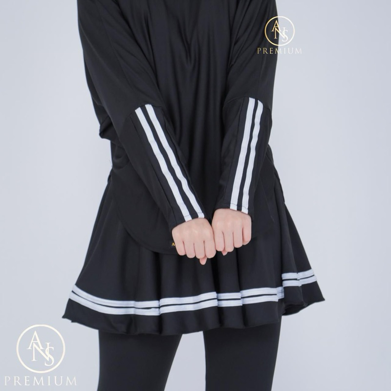 Baju Olahraga Wanita Muslimah Set Olahraga Premium List | One Set Nafisa