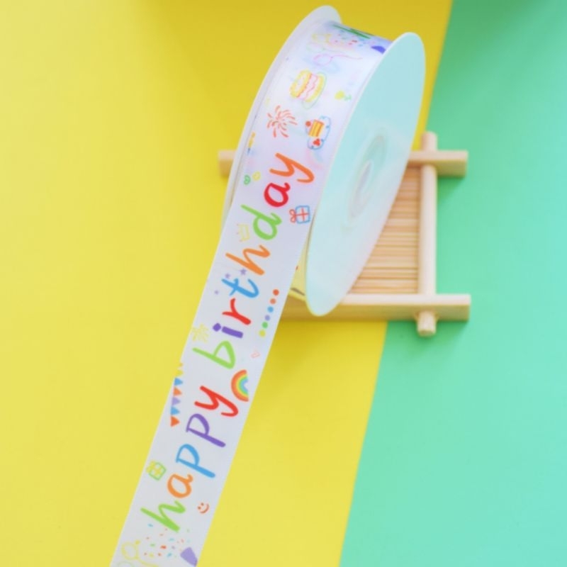

Pita Ulang Tahun, Pita Satin 1.5 cm x 1 mtr