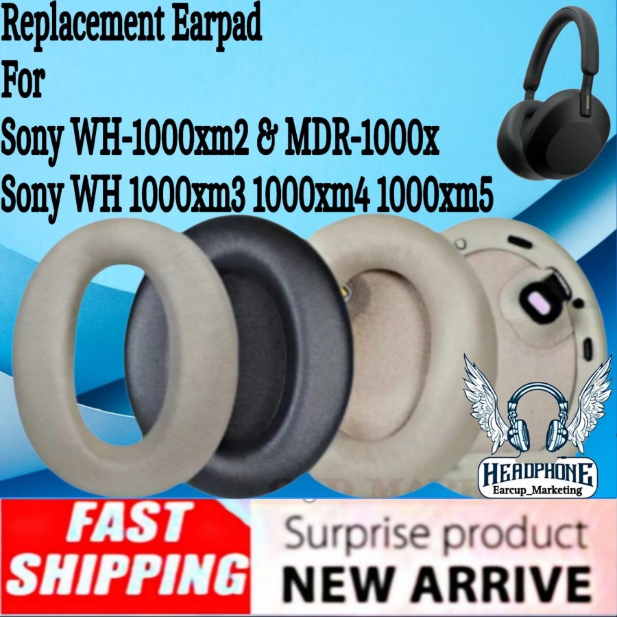 Bantalan Busa Earcup Earpad Headphones Foam Sony - WH 1000xm2 1000xm3 1000xm4 1000xm5 - MDR 1000x - 