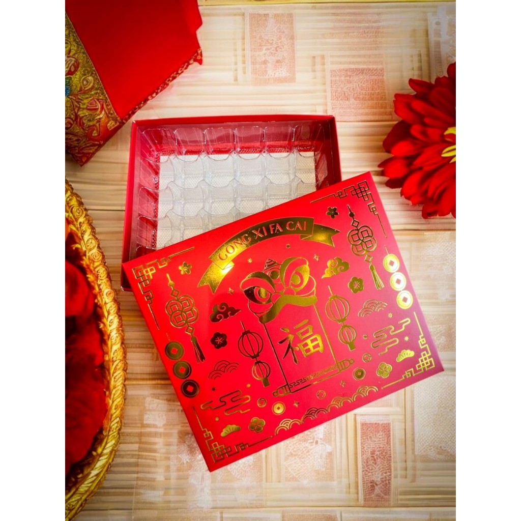 

SB Imlek 02 PingPing - Box dus kotak packaging Sekat nastar kue coklat