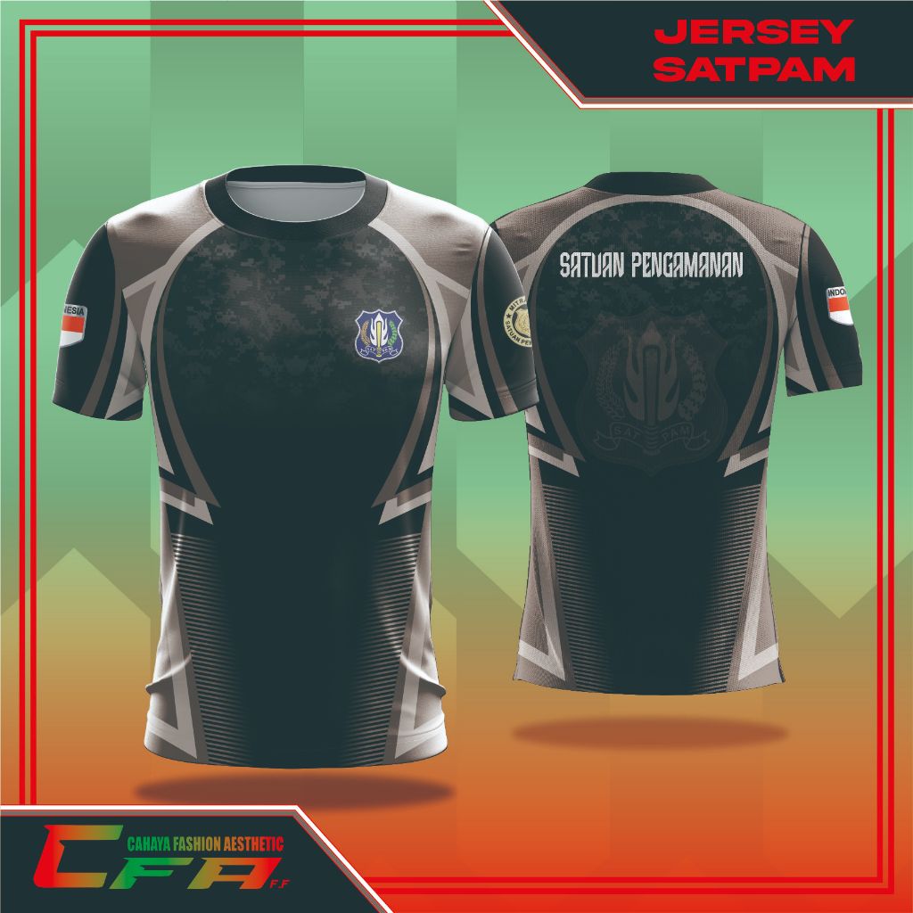 JERSEY SATPAM DRYFIT / KAOS OBLONG SATUAN PENGAMANAN / JERSEY SATPAM FULL PRINTING