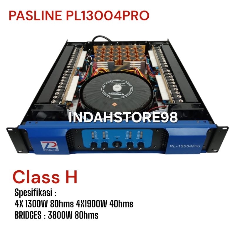 Power PASLINE PL13004PRO / PL 13004pro Original Power 4 Channel Class H Pasline PL-13004pro