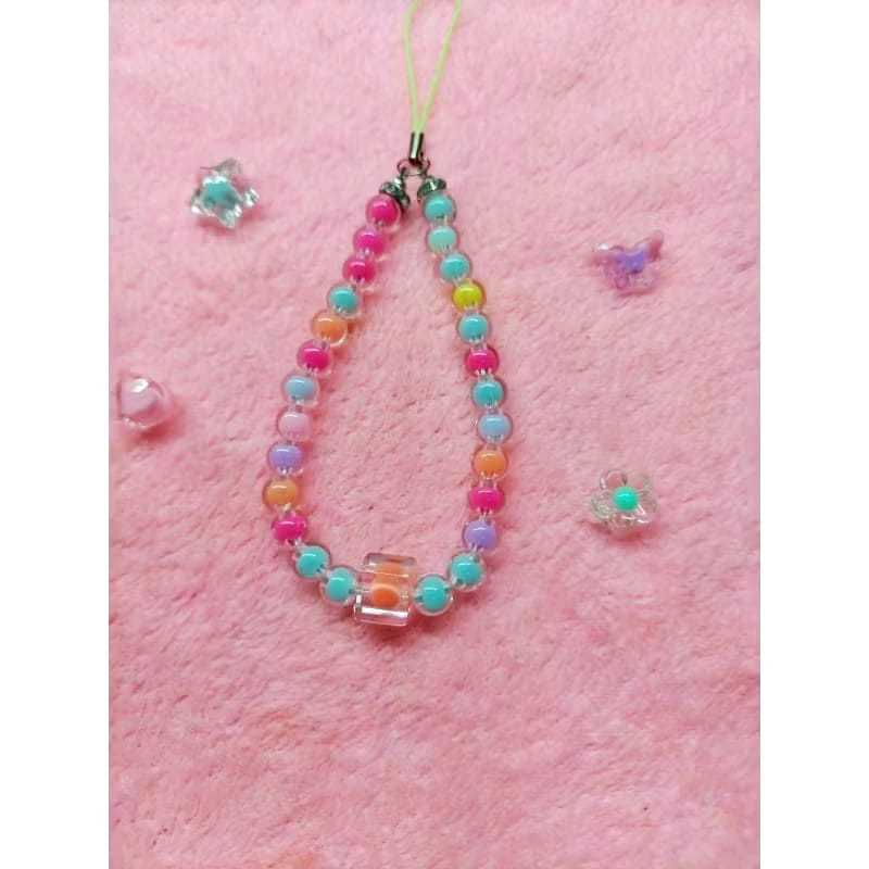 gantungan hp / gantungan hp aesthetics Korea / gantungan hp manik manik / gantungan hp manik manik a