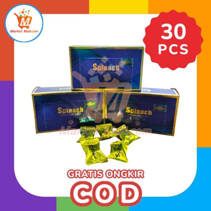 

Permen Spinach Candy Original Ekstrak Ginseng 1 Box 30 Pcs