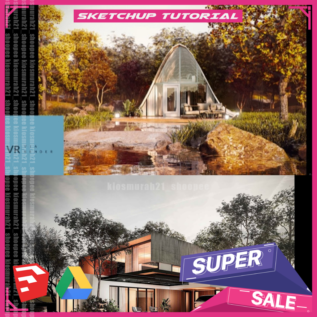 Sketchup - Architectural Rendering with SketchUp and D5 Render Sketchup Pro Tutorial