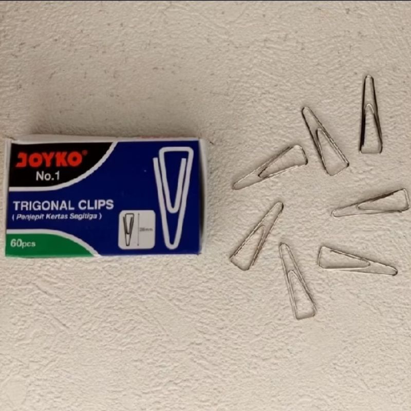 

Penjepit kertas / trigonal clip Joyko no.1