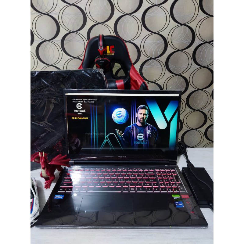 Laptop Gaming AXIO PONGO Core i7 RAM 16Gb SSD 512Gb GEN12 RTX DUAL VGA NVIDIA