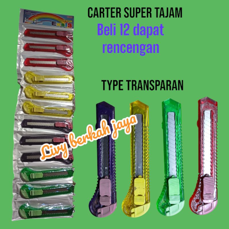 

(1 pcs) Cutter Carter super tajam/ Cater potong Tajam