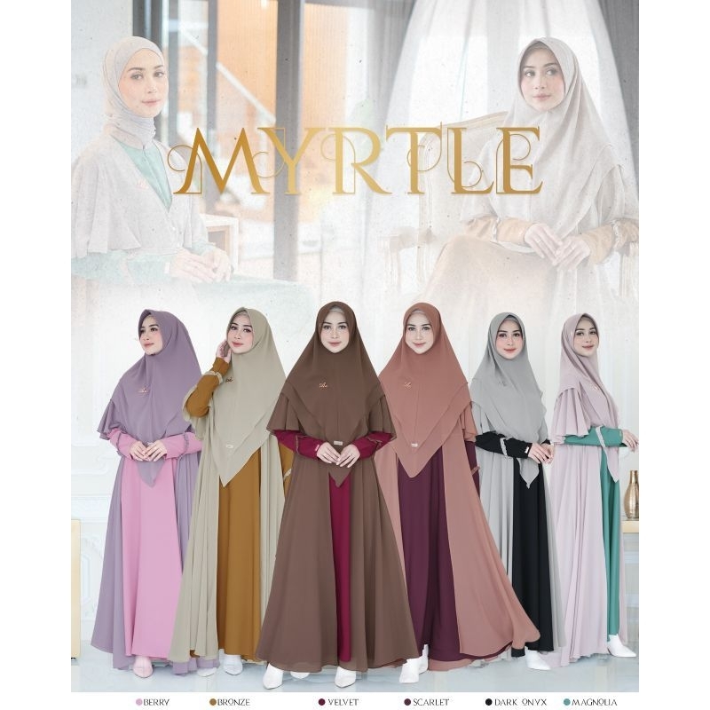 gamis aden Myrtle Sale set khimar