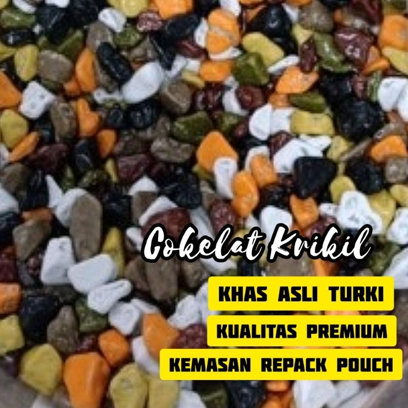 

Coklat Krikil Turky Repack 100Gr Choco Stone Chocolate Premium Warna