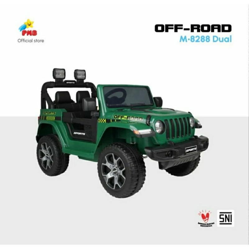 MOBIL AKI REMOT CONTROL JEEP OFF-ROAD PMB M-8288 Dual Aki