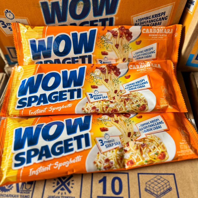 

Paket Spageti WOW isi 6 rasa bolognese dan carbonara