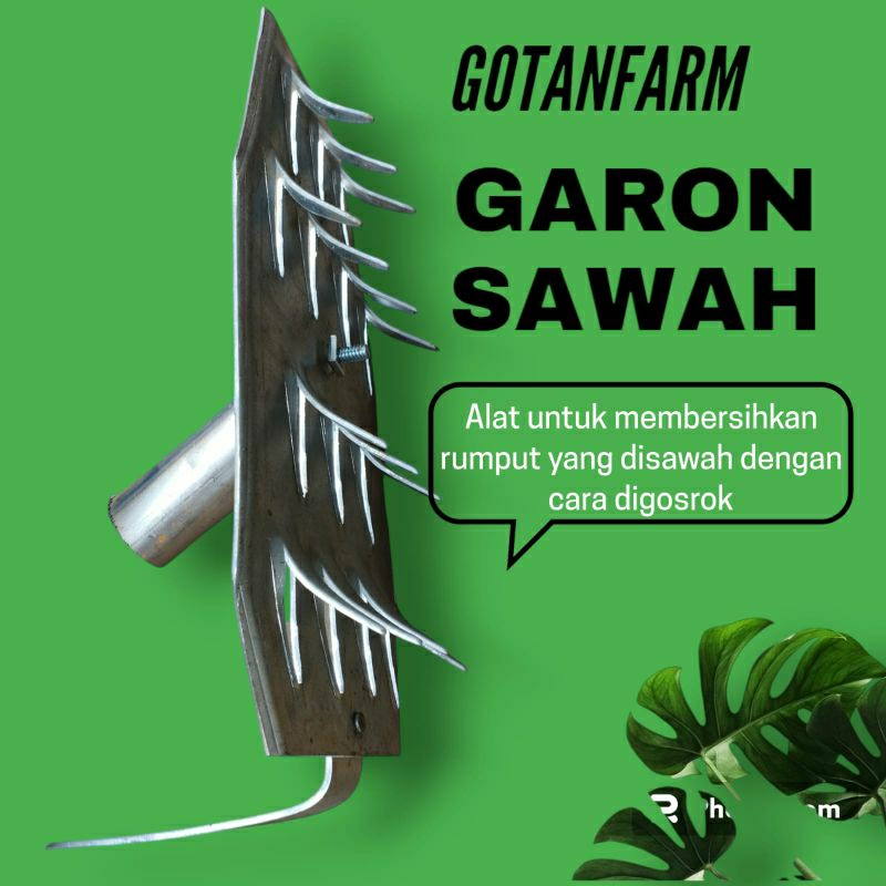 Alat Pembersih Rumput / Garon Sawah /Garuk Sawah / Osrok Sawah /Alat Tani atau Kebun
