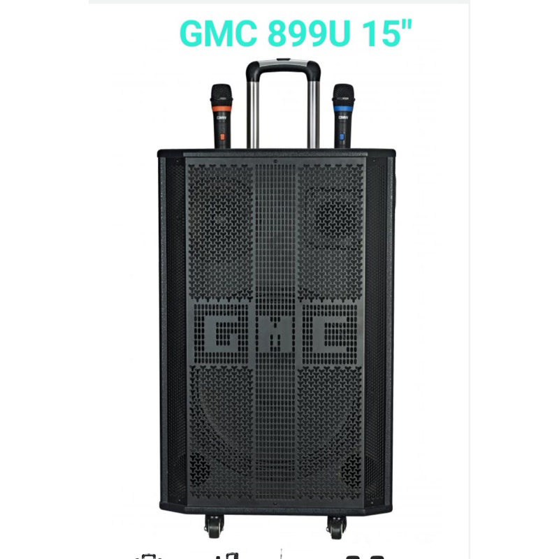 SPEAKER GMC 899U GMC 15 inch Speaker Portable GMC 15 inch FREE 2 MIC WIRELES GMC 899 U GMC SPEAKER P