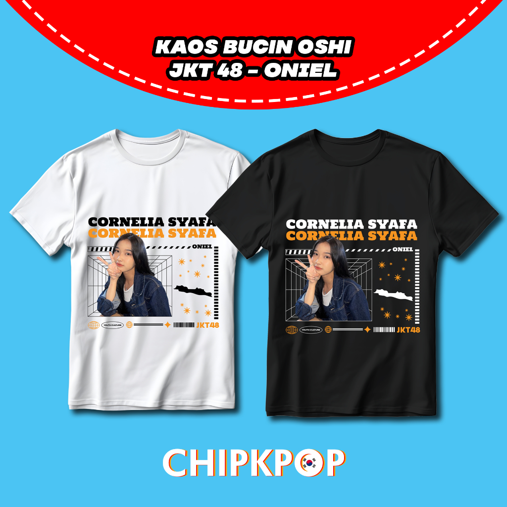 KAOS OSHI ONIEL JKT 48 FANMADE BISA COD I KAOS JKT 48 OSHI ONIEL I ONIEL JKT 48 KAOS HITAM DAN PUTIH
