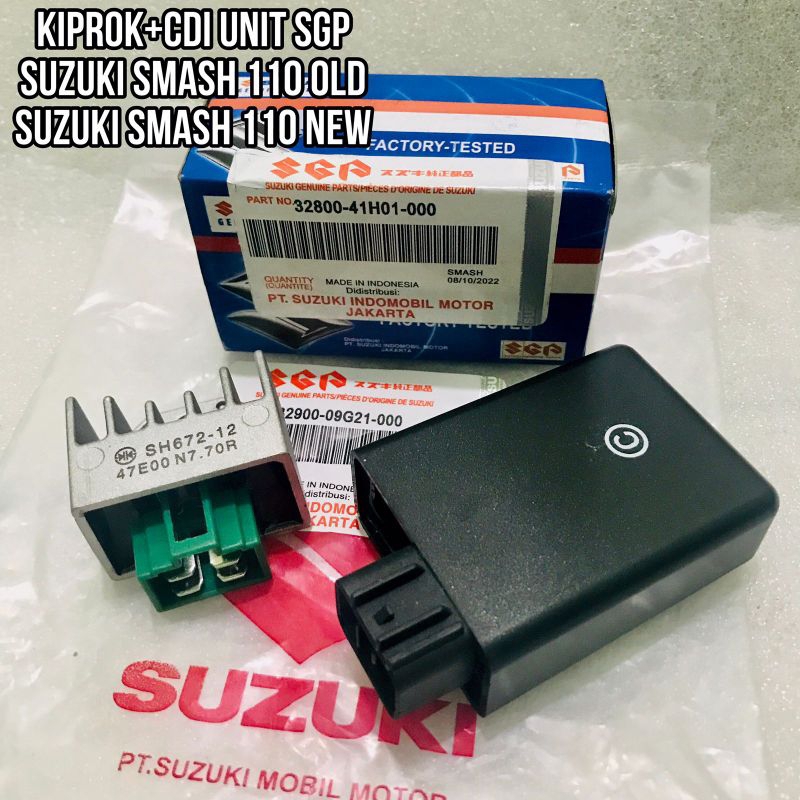 CDI UNIT ASSY+KIPROK REGULATOR SUZUKI SMASH 110 OLD SMASH 110 NEW ORI SGP QUALITY