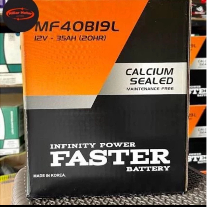 Aki Kering Mobil Faster NS40ZL 12V 35Ah 40B19L