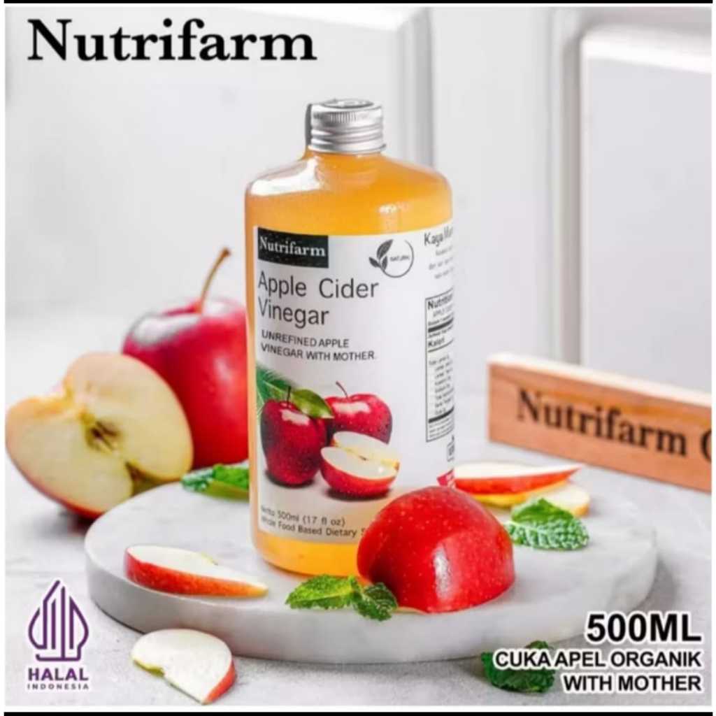 

CUKA APEL ORIGINAL ORGANIK 500ML / APPLE CIDER VINEGAR WITH MOTHER