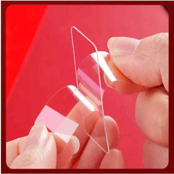 

Double Tape Box Mini Isi 60pcs Box Transparan 2 Sisi | Lakban Mini Bening 60 Pcs Serbaguna