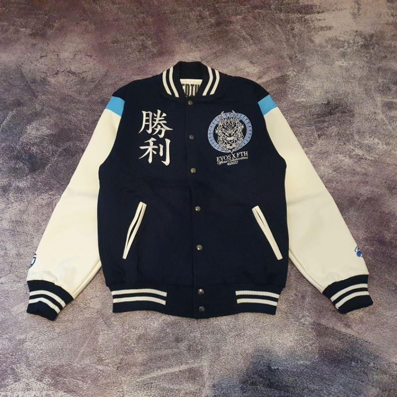 FAITH INDUSTRIES X EVOS ESPORT VARSITY JACKET PRIDE AND HONOR ORIGINAL FTH LIMITED EDITION