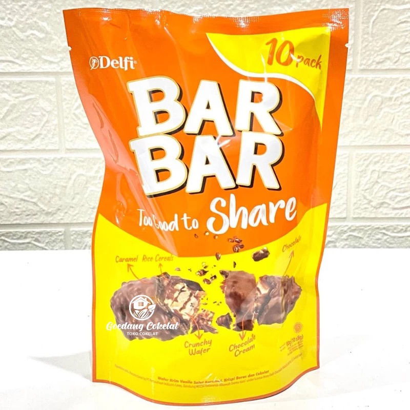 

MURAH! Delfi Bar Bar Chocolate isi 10 pcs x 8 gr (80gr)