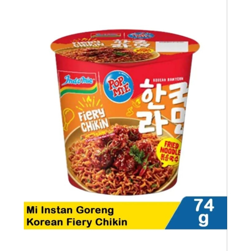 

Pop Mie Mi Instan Goreng Chikin Korean Fiery 74g