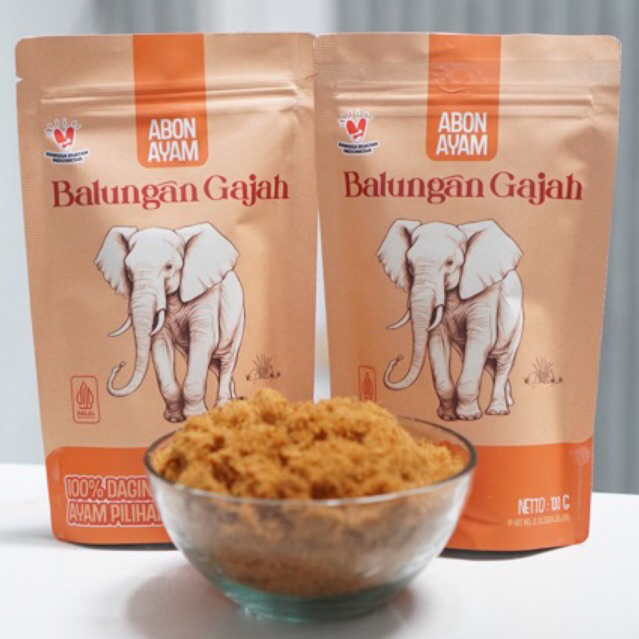 

PAKET 2 PACK ABON AYAM BALUNGAN GAJAH
