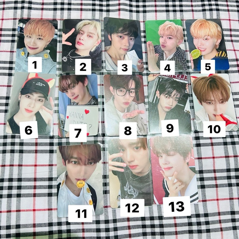 PC PHOTOCARD ZB1 ZEROBASEONE ZHANG HAO ZHANGHAO SUNG HANBIN JIWOONG MATTHEW TAERAE RICKY GYUVIN GUNW