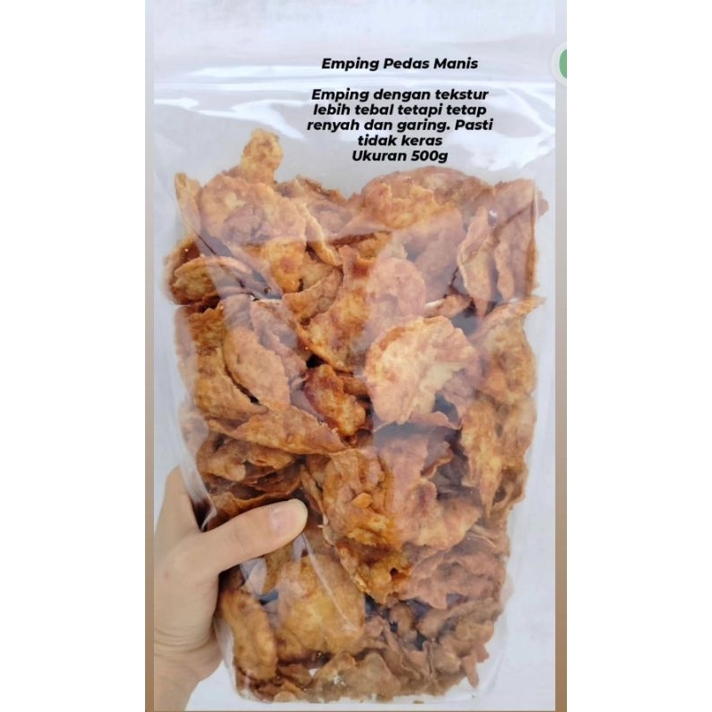 

Emping Pedas Manis 1/2kg dan 450g