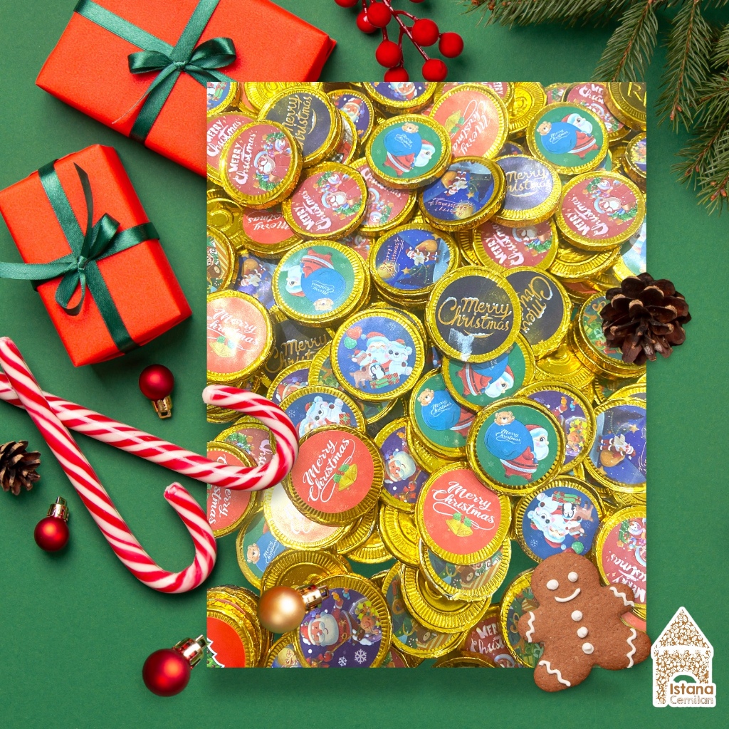 

Cokelat Coin Tema Natal Merry Christmas