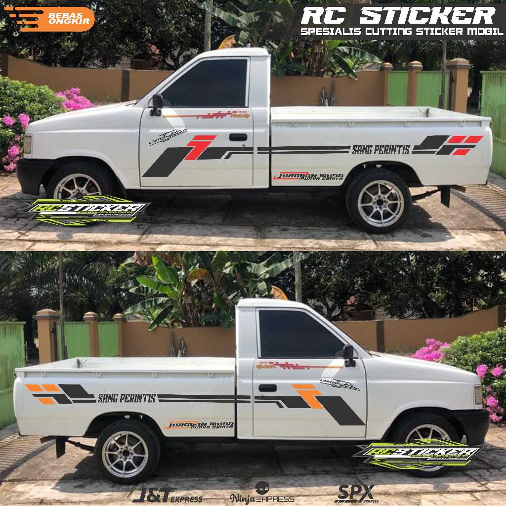 Cutting stiker pick up kijang sticker mobil kijang stiker mobil kijang panther
