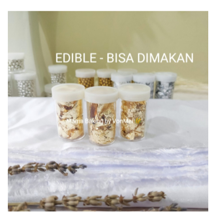 

Edible Sprinkle Kertas Cake Topping kcl GOLD