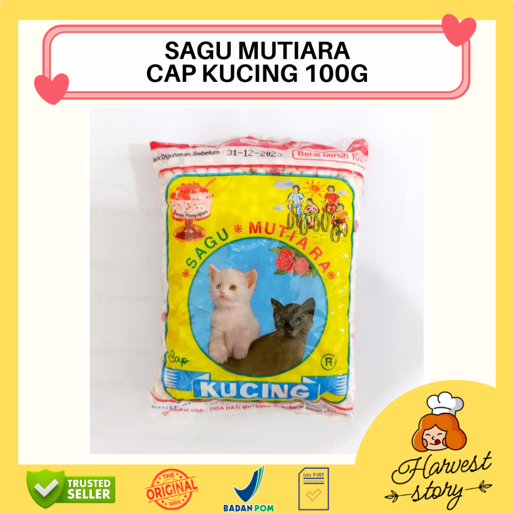 

SAGU MUTIARA CAP KUCING KEMASAN 100GR