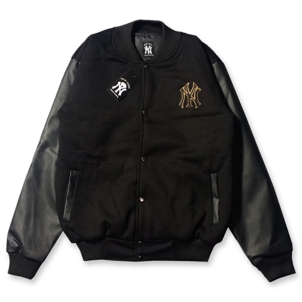 Jaket Pria Boomber MLB NY Varsity Satin Premium