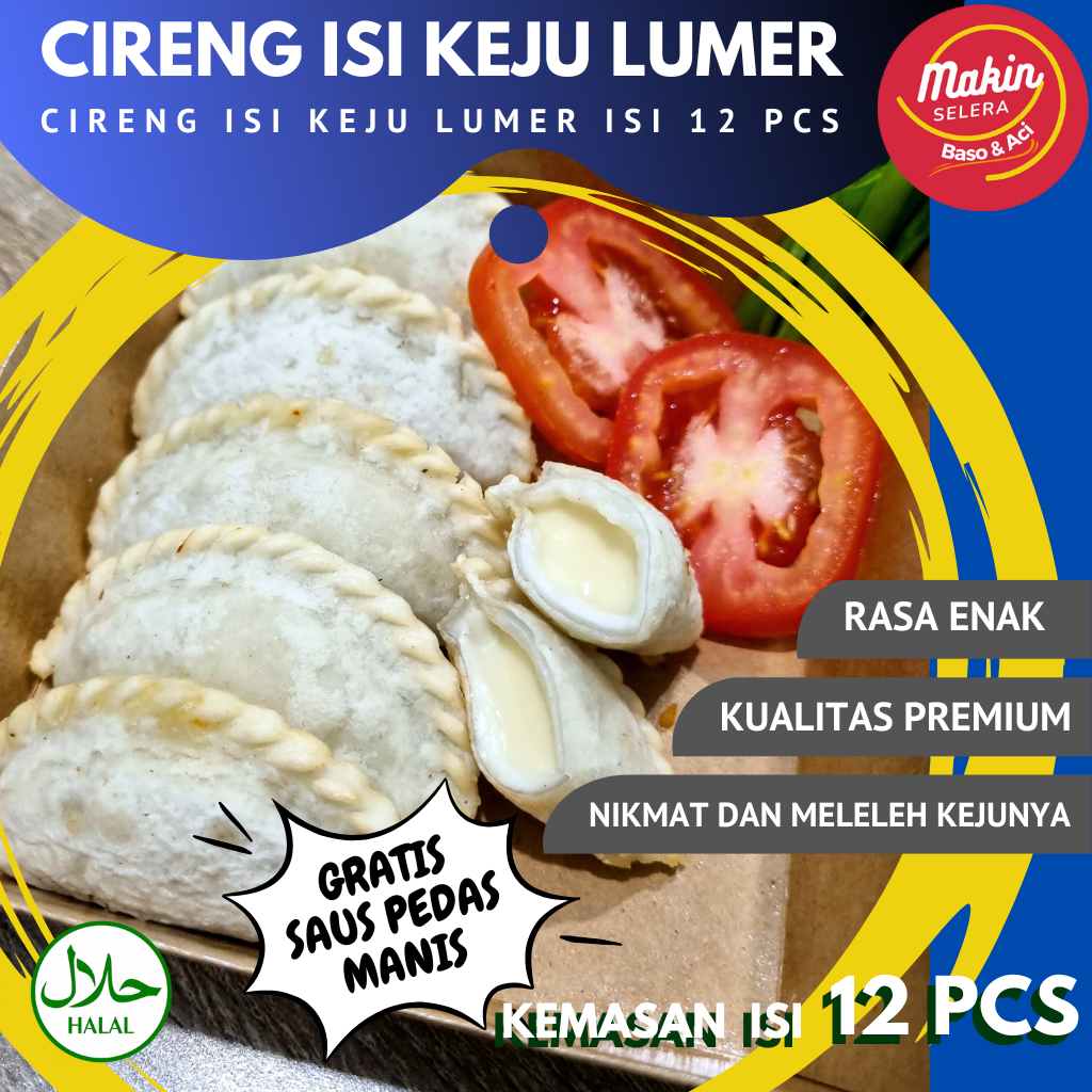 

( GRATIS SAUS PEDAS MANIS ) Cireng Keju Lumer Isi 12 Pcs Halal Dan Endul By Makin Selera