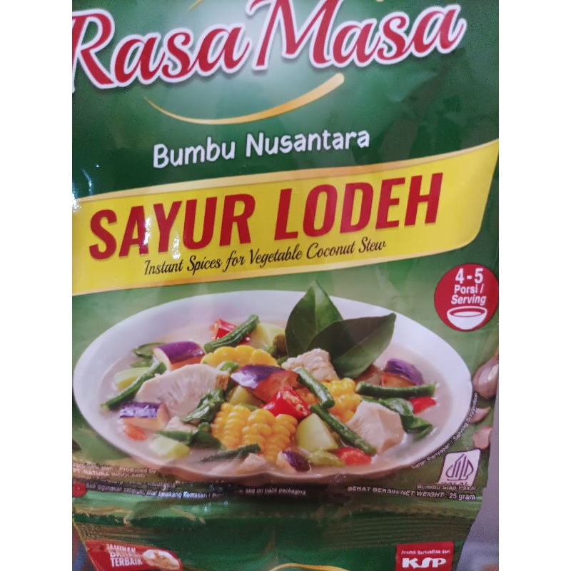 

rasa masa sayur lodeh 10 pcs