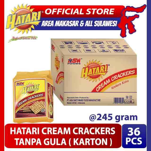 

Hatari GABIN Cream Crackers ( Tanpa Gula ) 245 gram ( 36 pcs ) - Karton