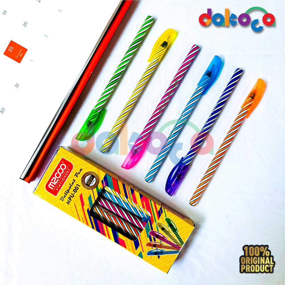 

Ballpoint / Puplen / Bolpen Murah Lilin Ulir M2000/ (1Pack isi 12Pcs ) Original