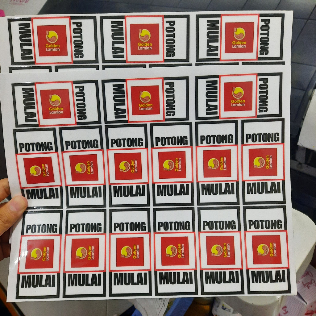 

mh Sticker UV DTF A4 Timbul Praktis Cetak