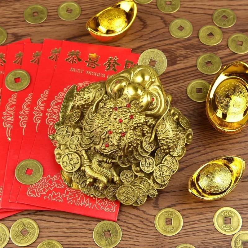 Isi 100Pcs Koin Feng Shui China 1Cm Uang Kuno China Logam Koin Cina Hiasan Koin Imlek