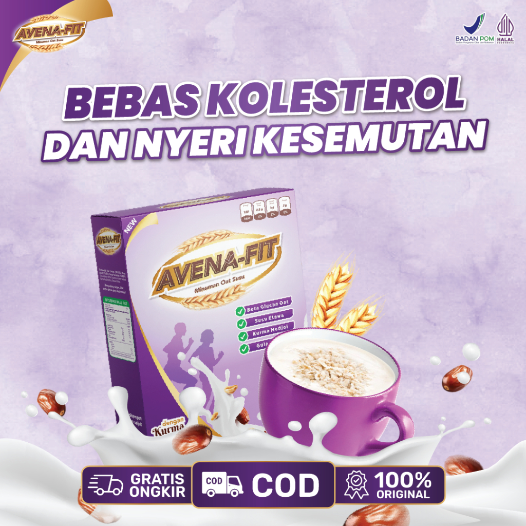 

Avena-fit - Suplnu Sarapan Granola Oat Bantu Atasi Masalah Gejala Kolesterol Dan Nyeri-Nyeri Pada Tubuh