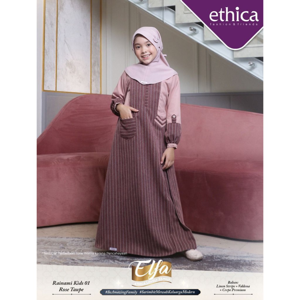 promo end years, diskon upto 50%, gamis anak ethica (ETHICA MATARAM)